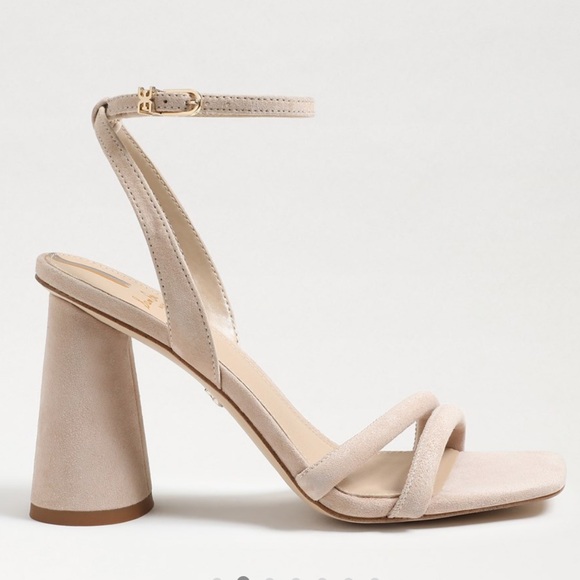 Sam Edelman Shoes - Sam Edelman Kia Sandal round Heel in Nude suede 8